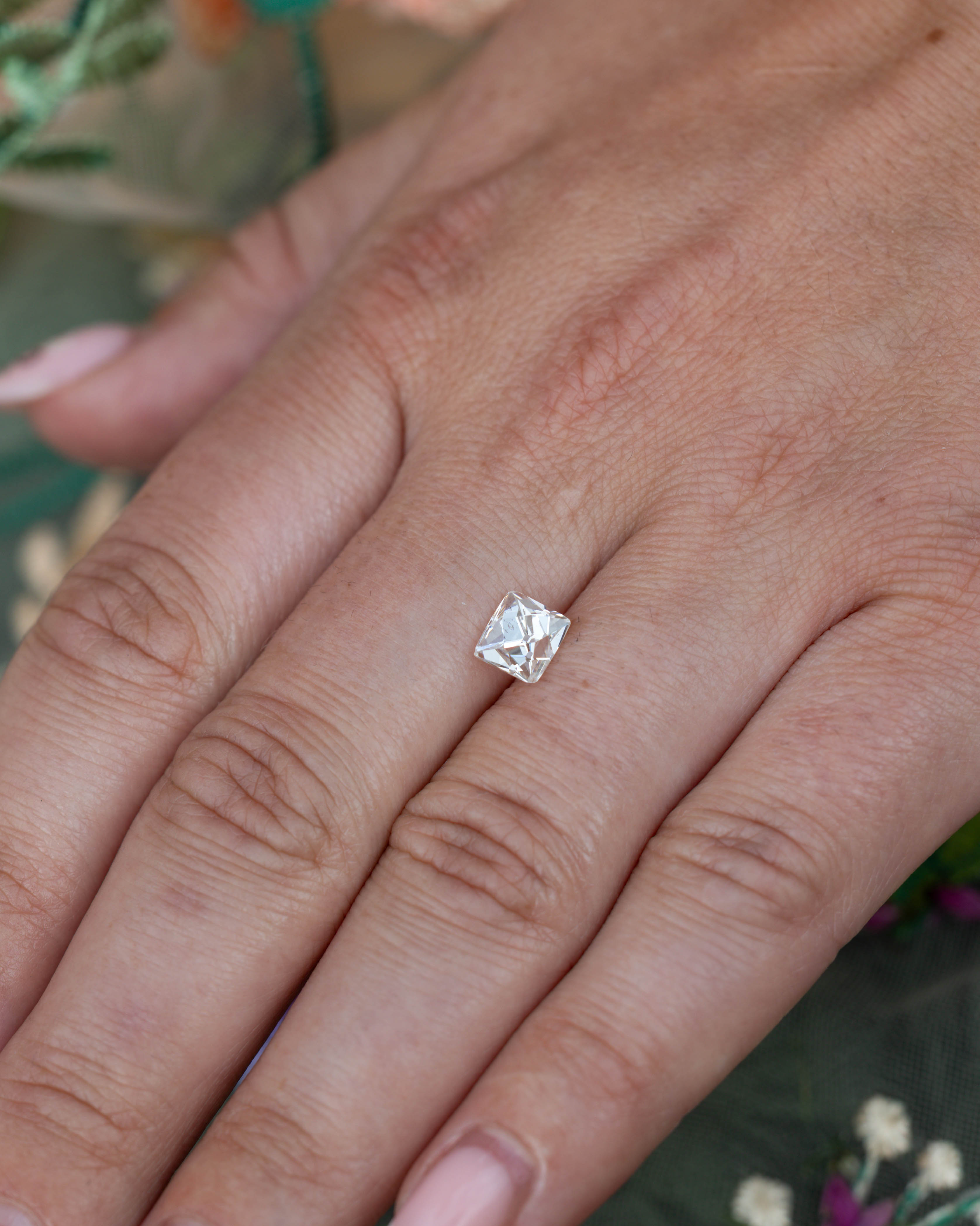 1.60ct 6.41x5.95x5.34mm VICTORIAN ERA FRENCH CUT DIAMOND - GIA VS1 E-Staghead Designs