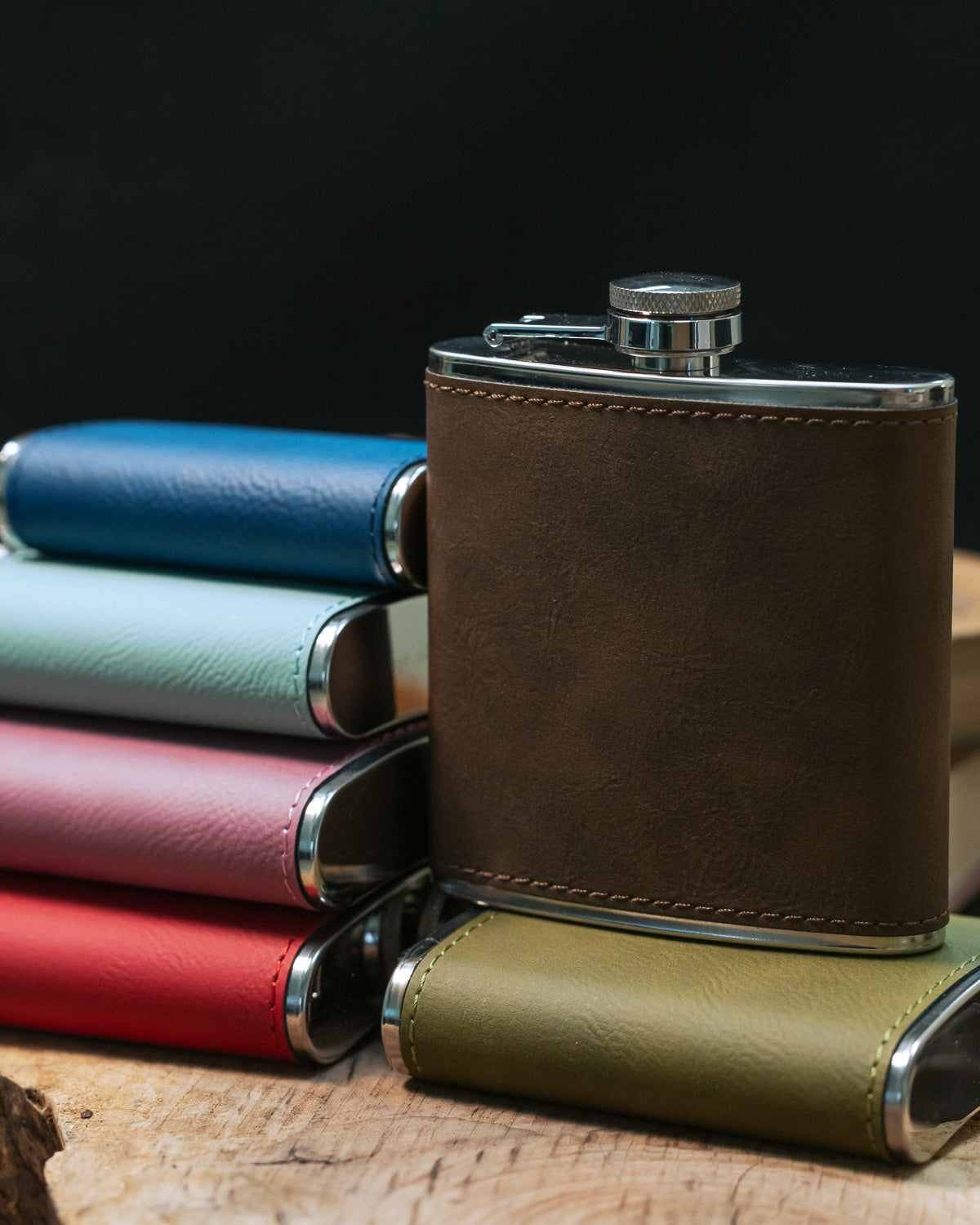 CUSTOM ENGRAVED FLASK-Staghead Designs