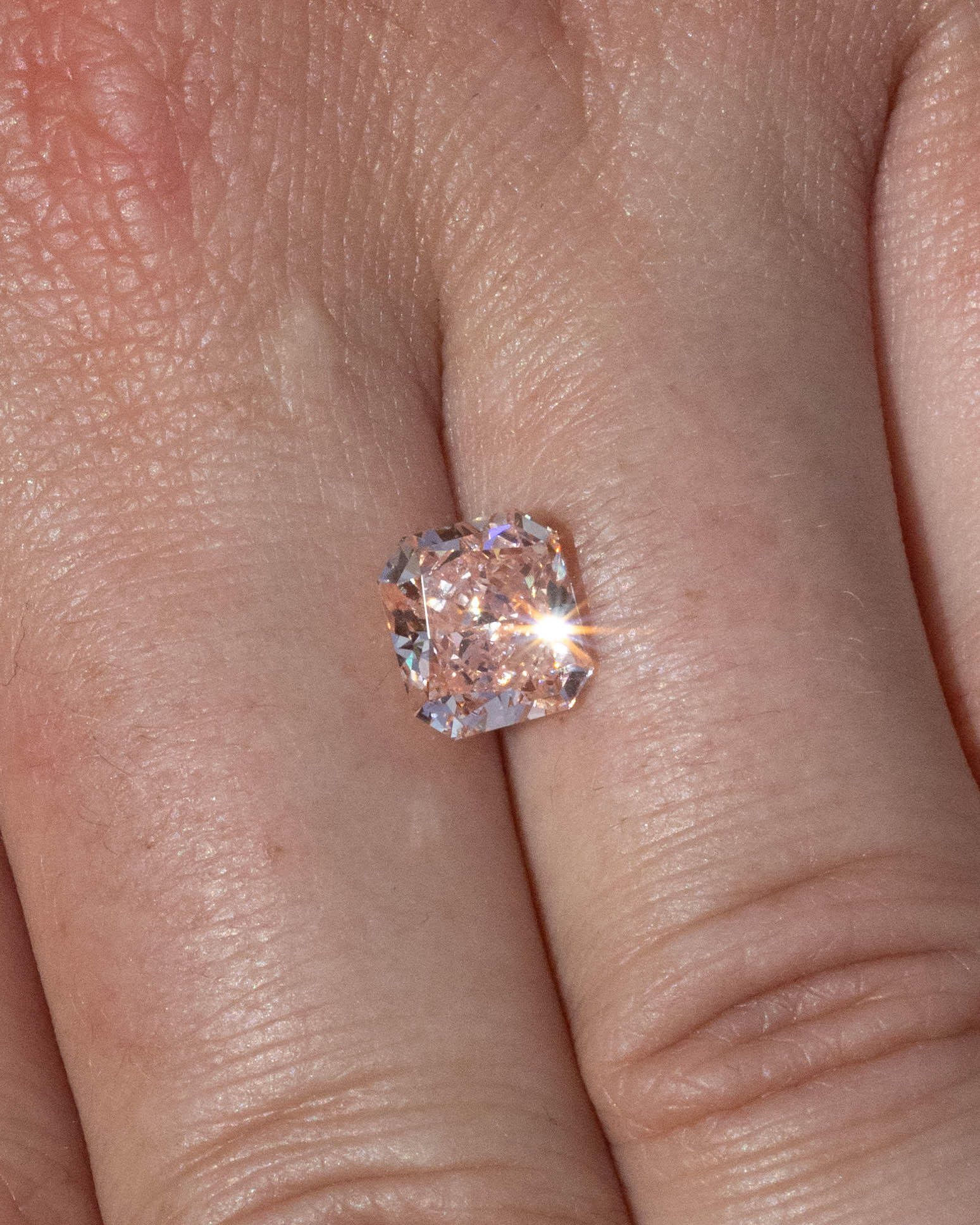 2.15ct 7.64x6.89x4.57mm FANCY PINK RADIANT CUT LAB-GROWN DIAMOND - VS2-Staghead Designs