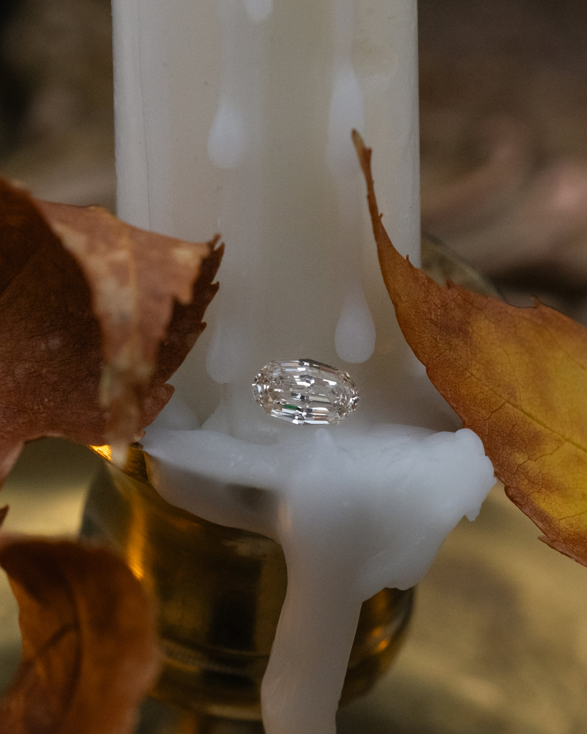0.87ct 7.41x4.58x3.16mm Oval Brilliant Cut Light Peach Champagne Diamond-Staghead Designs