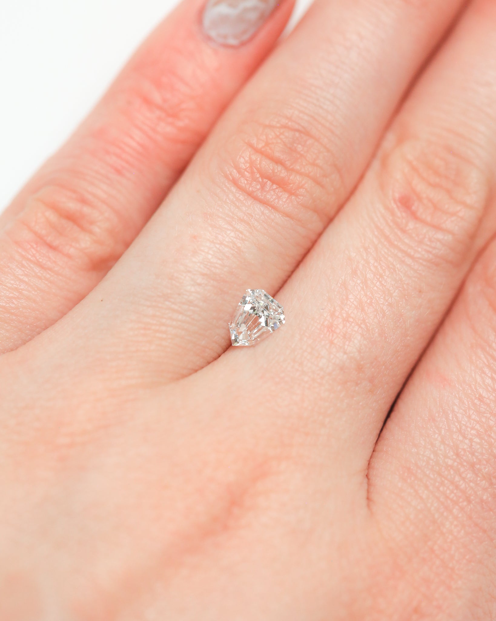 0.63ct 6.4x5mm SHIELD CUT DIAMOND-7