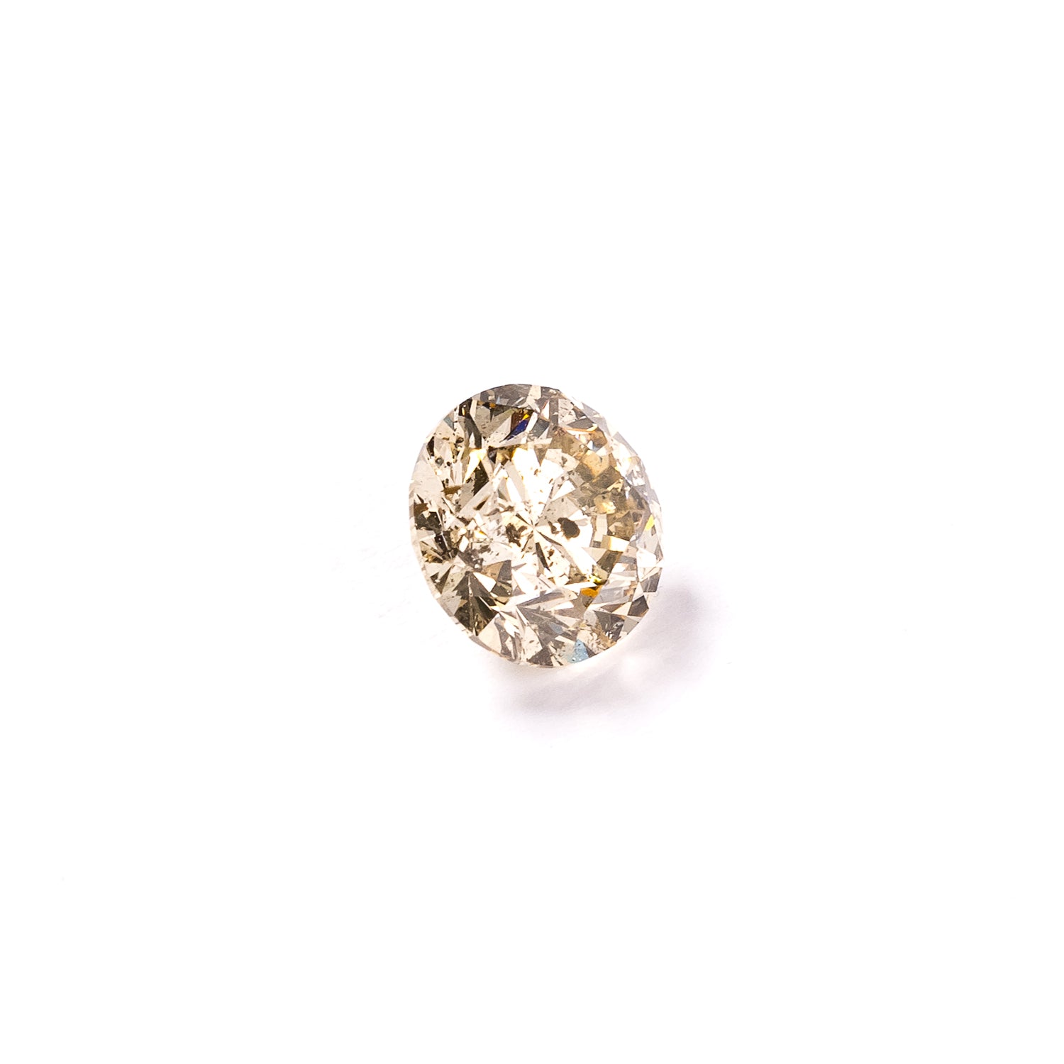 1.01ct 6.25mm ROUND BRILLIANT CUT CHAMPAGNE DIAMOND-3