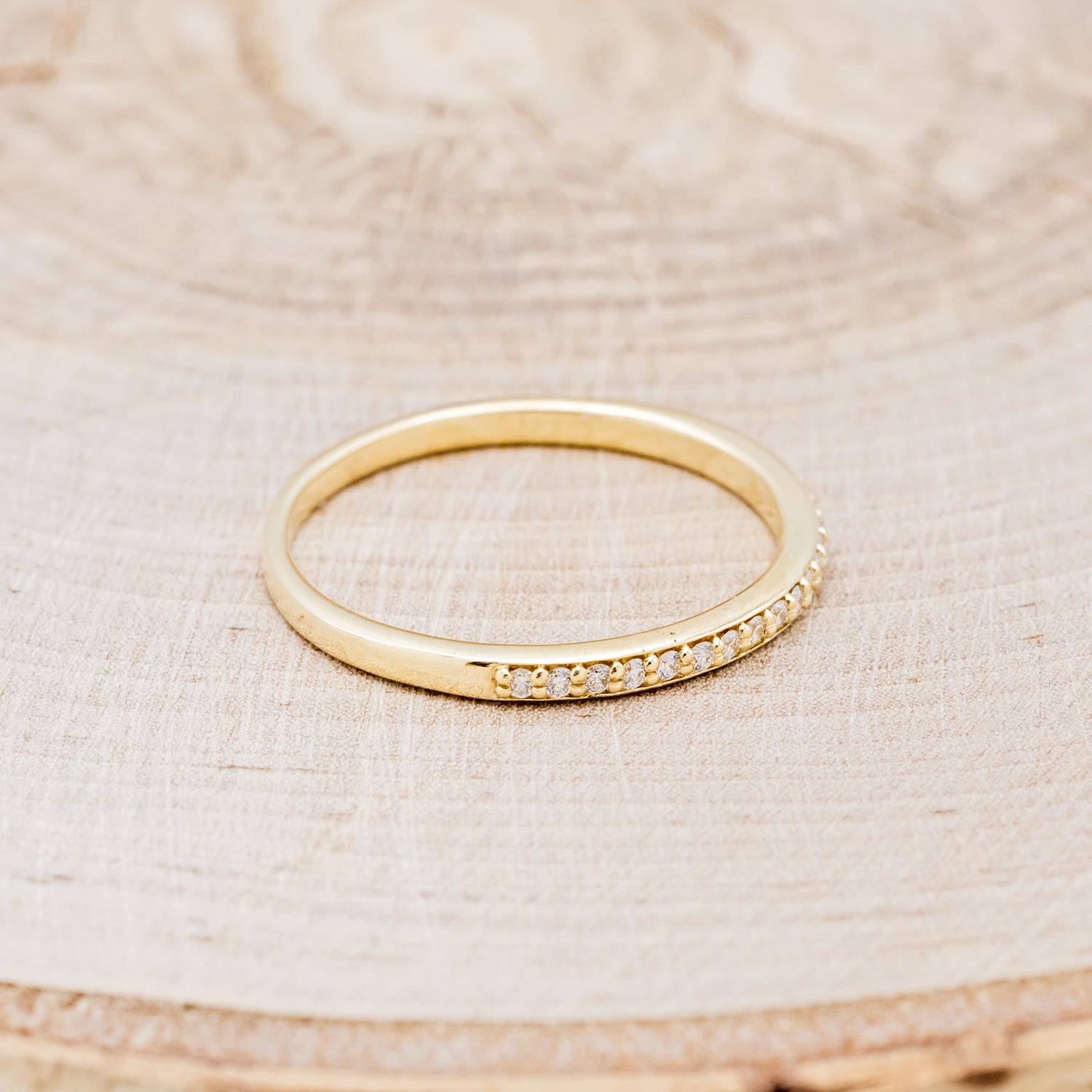 "STELLA" - DIAMOND STACKING WEDDING BAND-12