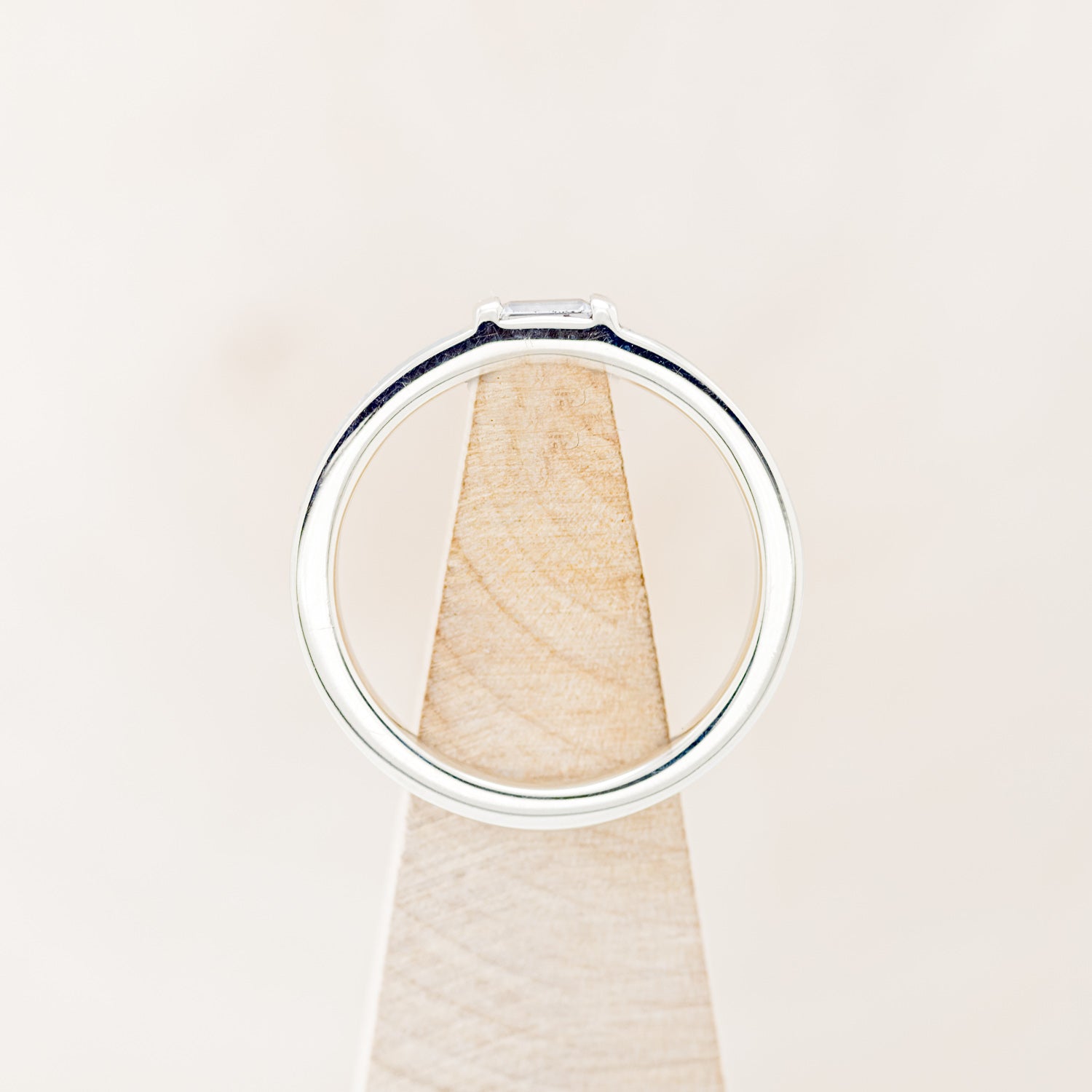 WHITE SAPPHIRE WEDDING BAND WITH TURQUOISE INLAYS-12