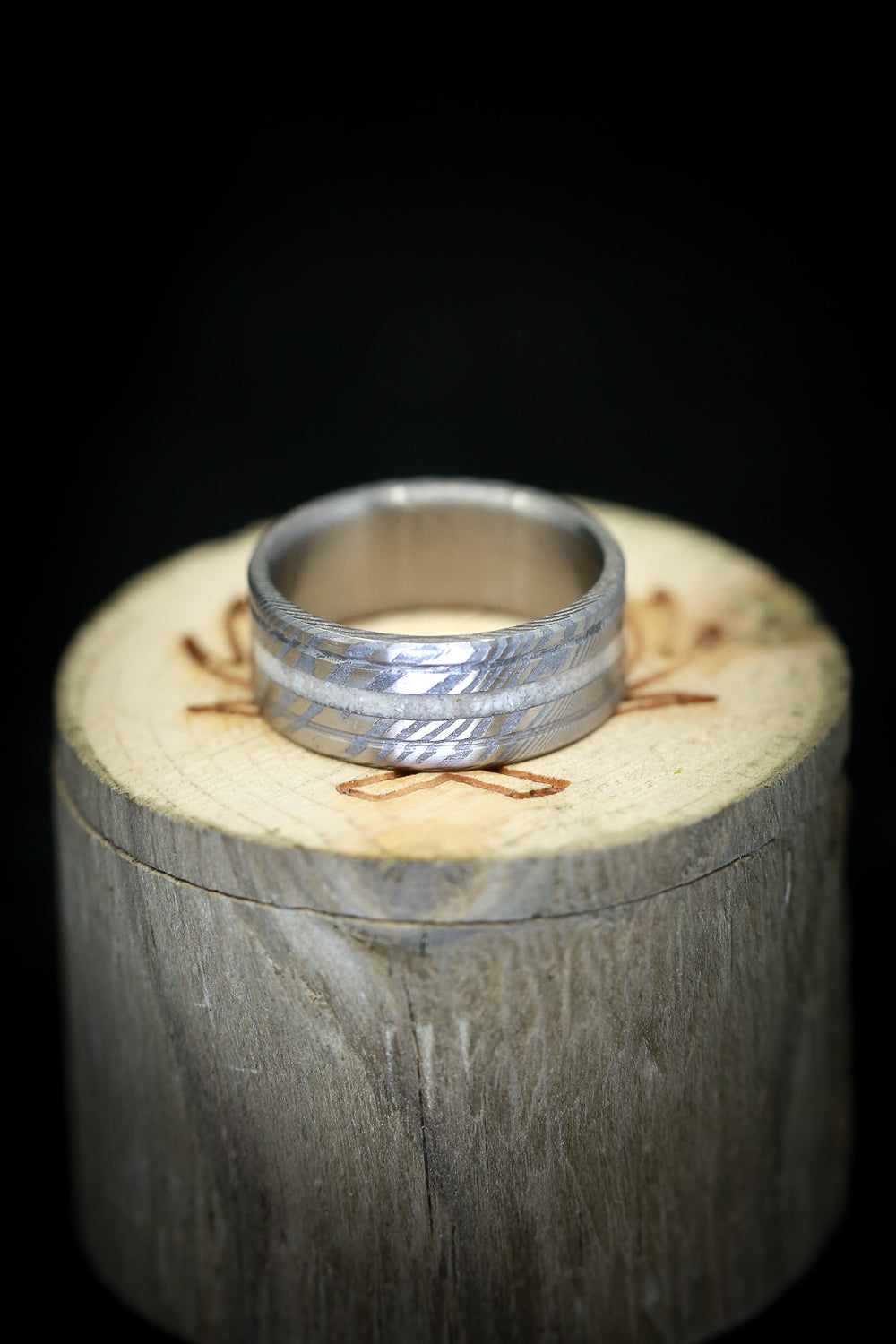 "AUSTIN" - ANTLER WEDDING RING-9