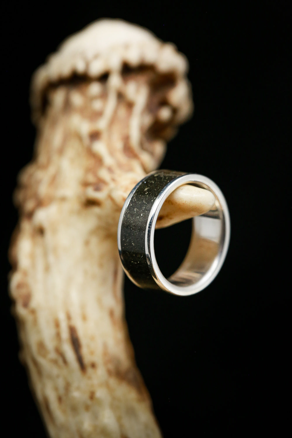"RAINIER" - PYRITE WEDDING RING-16