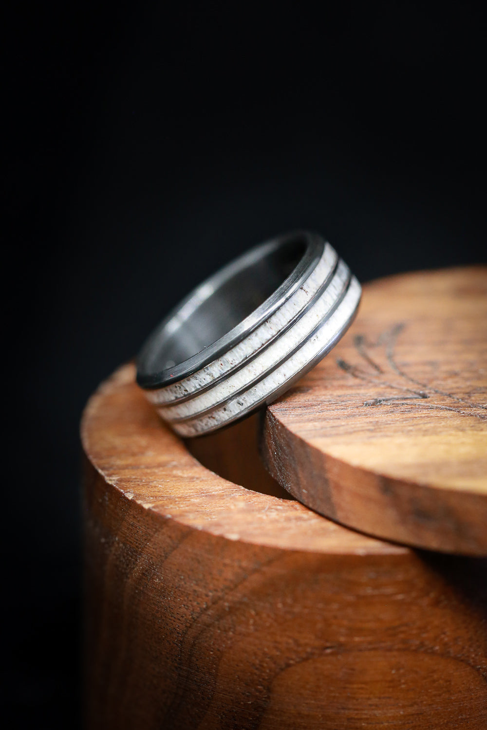 "RIO" - ELK ANTLER WEDDING RING-2