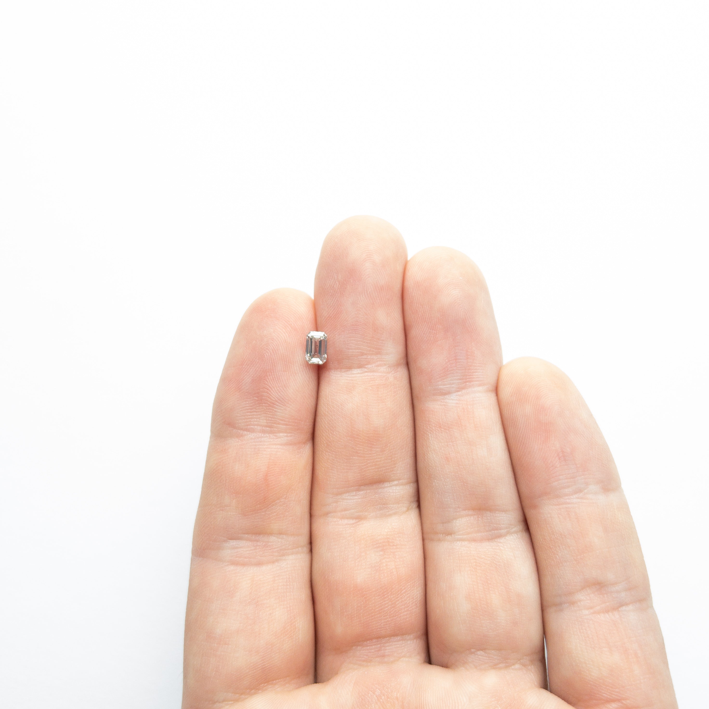 0.52ct 5.68x3.68x2.28mm SI2 Fancy Grey Cut Corner Rectangle Step Cut 19923-27-Staghead Designs