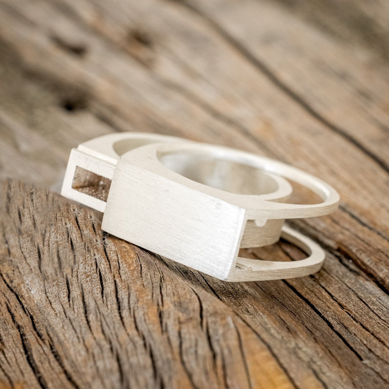 "HEMLOCK" - CUSTOMIZABLE SILVER POISON RING-5