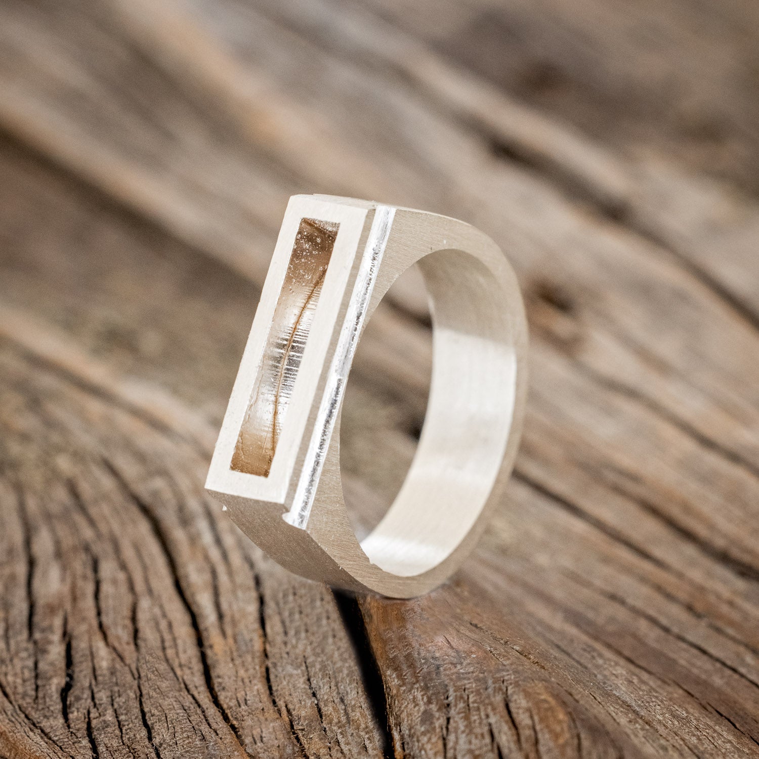 "HEMLOCK" - CUSTOMIZABLE SILVER POISON RING-10