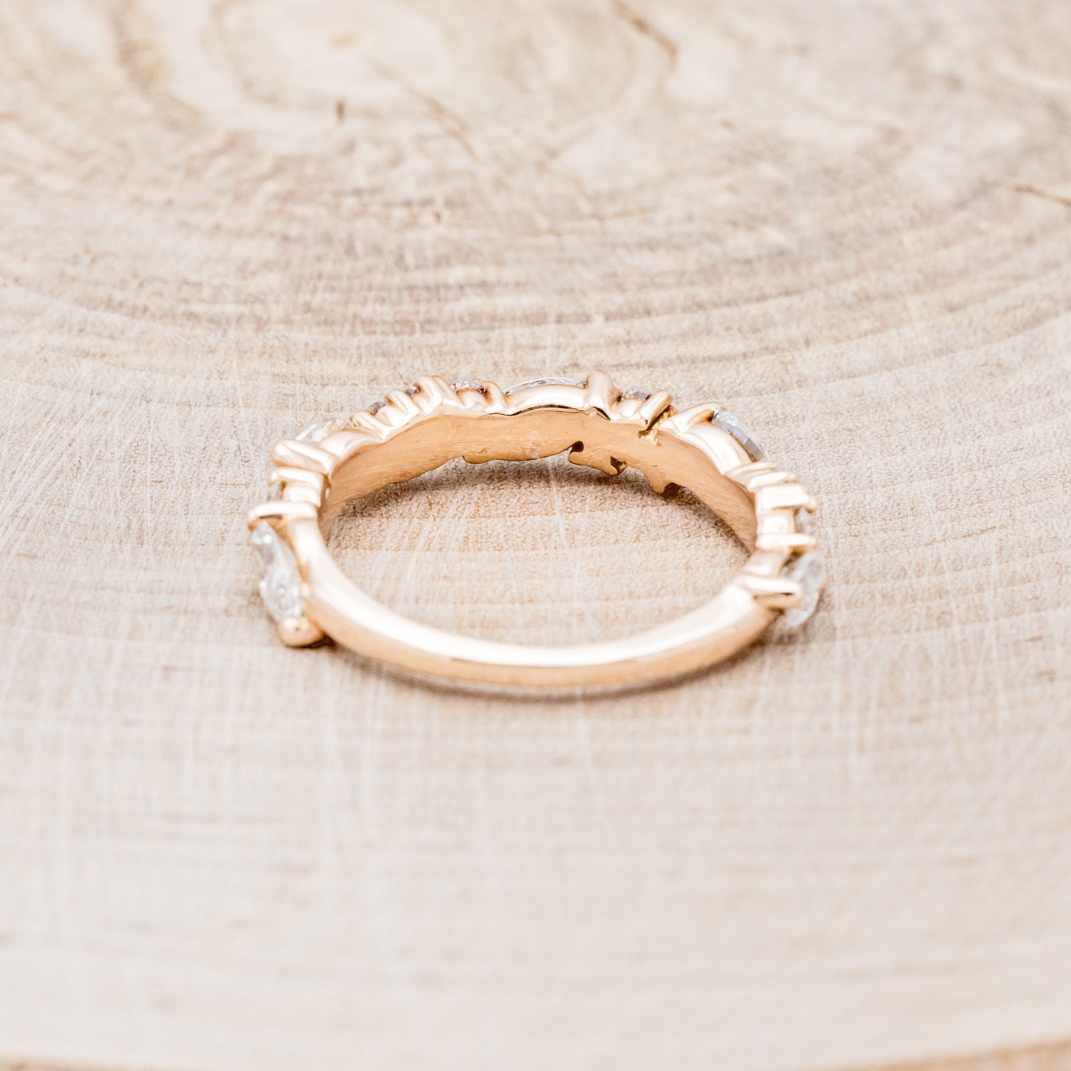 ANNIVERSARY BAND WITH MARQUISE DIAMOND ACCENTS-5