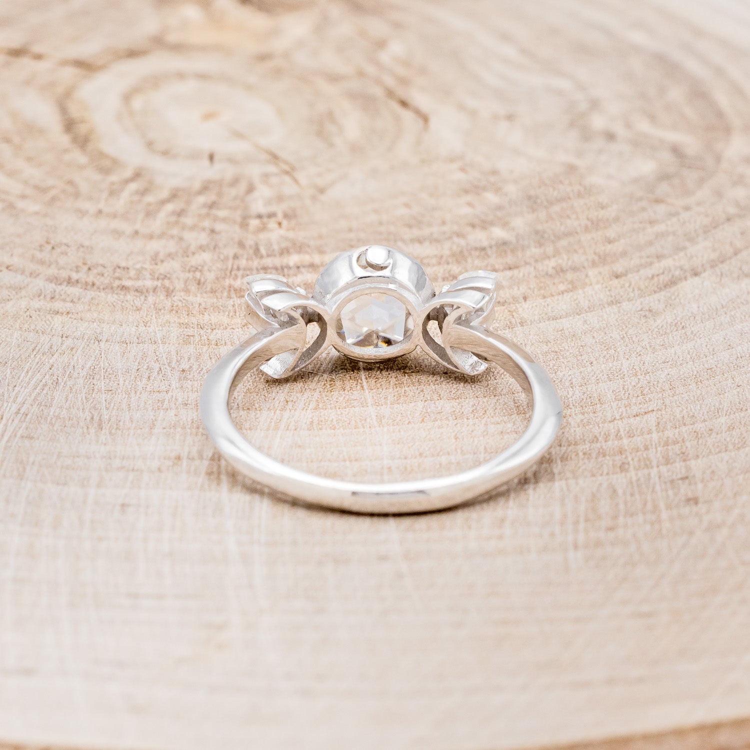 "CANDI" - TRIPLE MOON MOISSANITE ENGAGEMENT RING-5