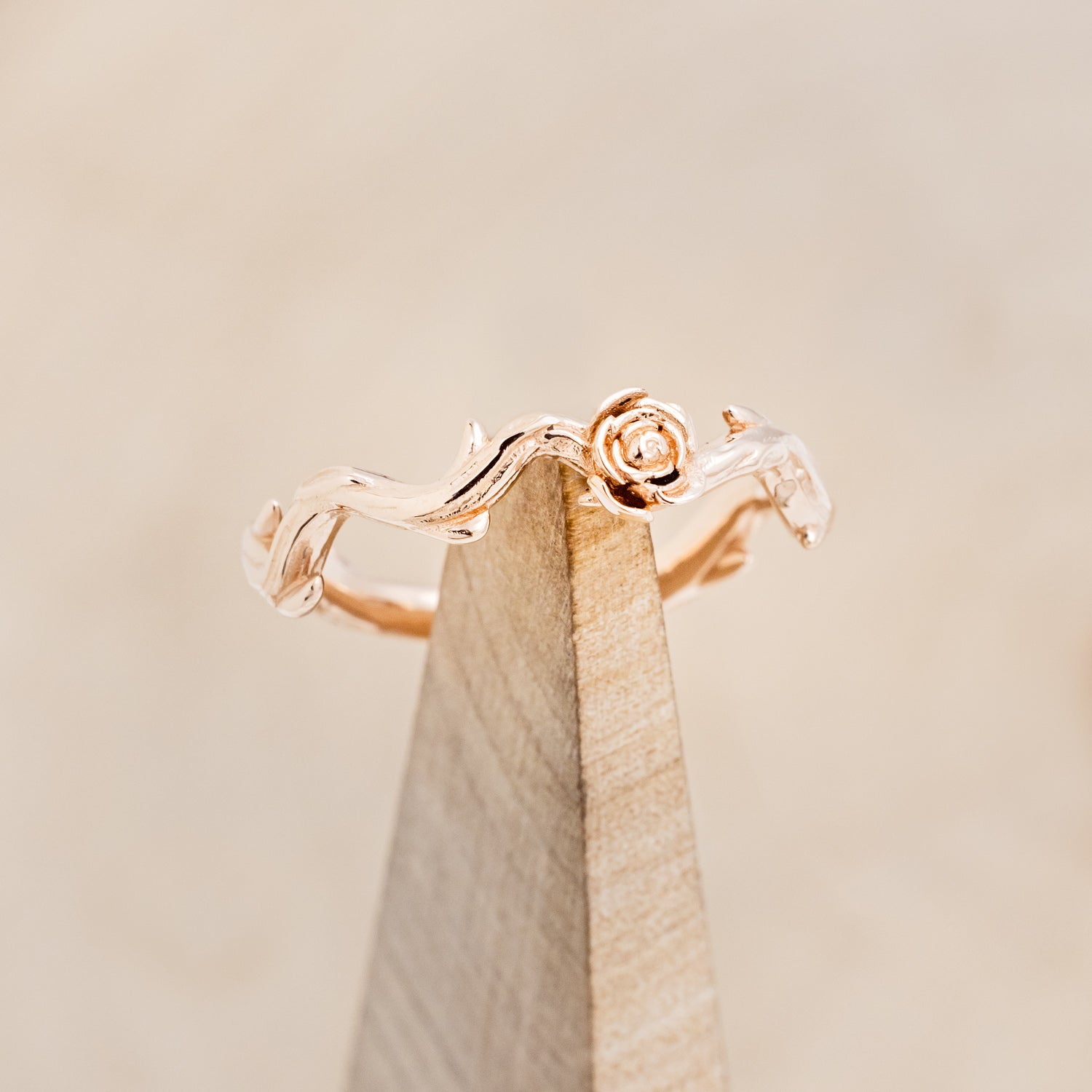 "ARTEMIS ON THE VINE" - MARQUISE CUT MOSS AGATE ENGAGEMENT RING WITH DIAMOND ACCENTS & "BRIAR" BRANCH-STYLE TRACER-13