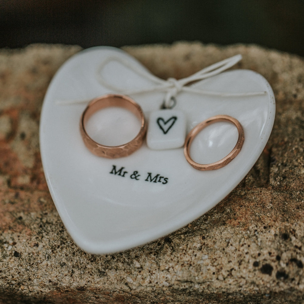 MATCHING SET OF FACETED WEDDING RINGS FEATURING TEXTURED 14K GOLD BANDS-21