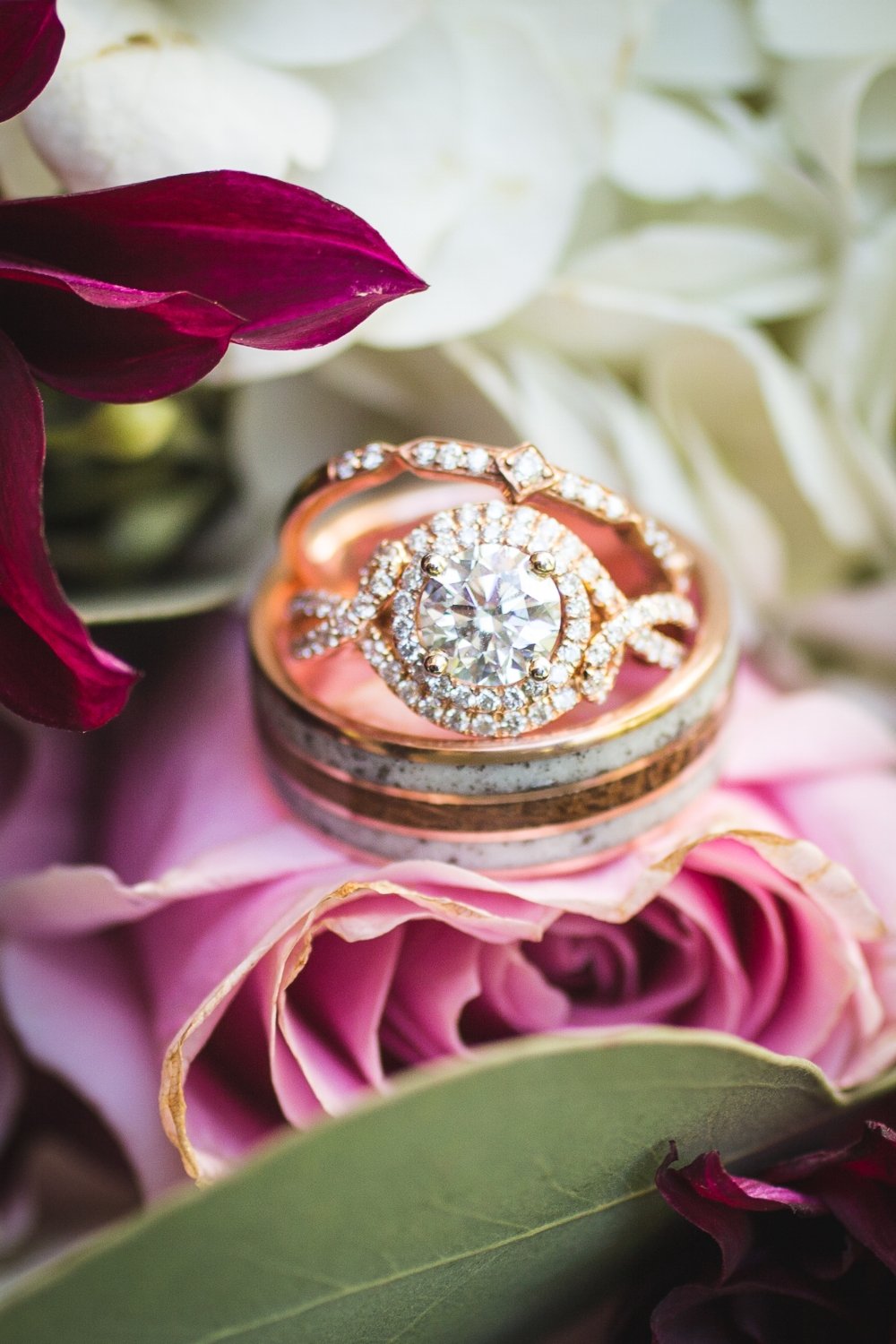 "RIO" - WHISKEY BARREL OAK & ANTLER WEDDING RING-9