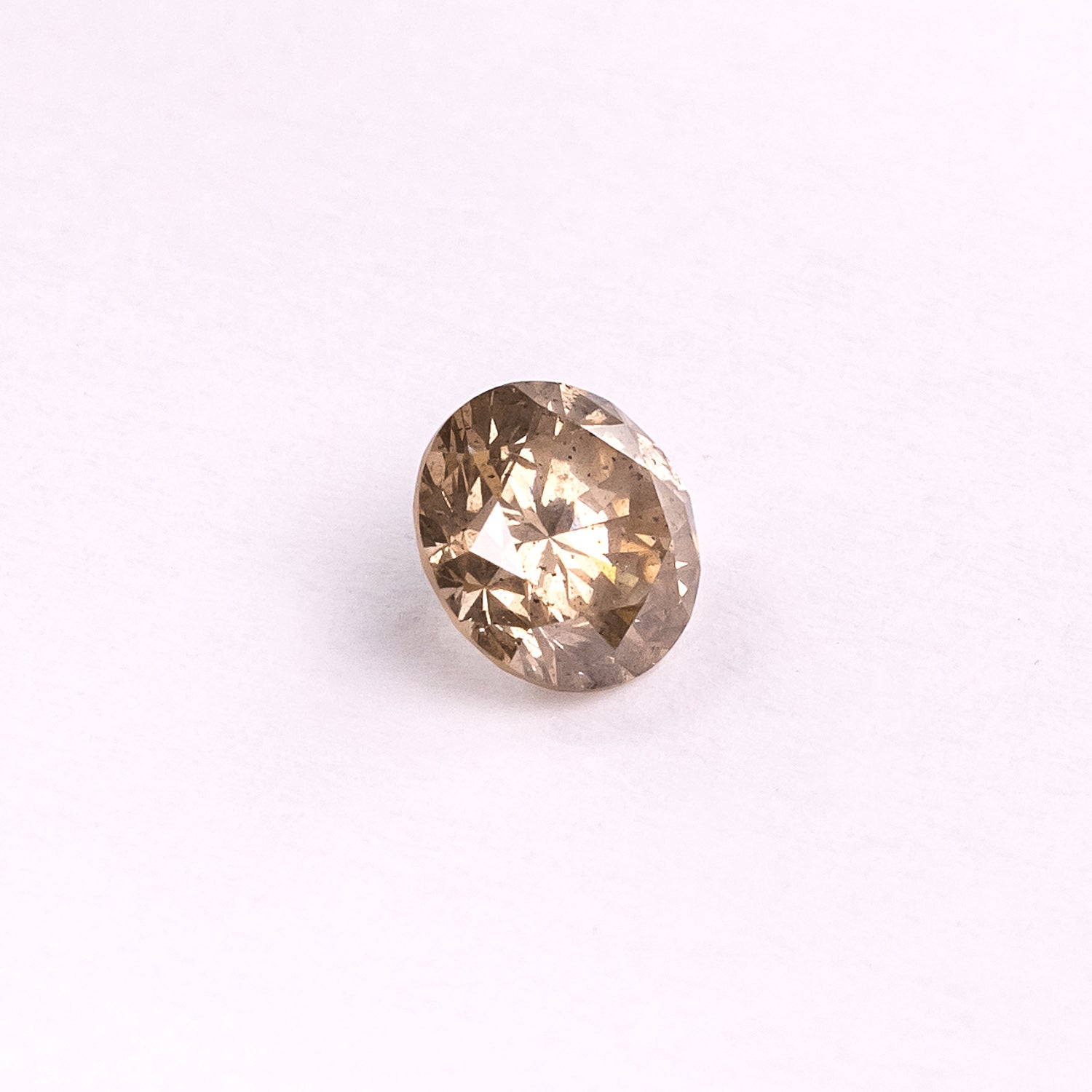 0.68ct 5.55mm BRILLIANT ROUND CUT CHAMPAGNE DIAMOND-3