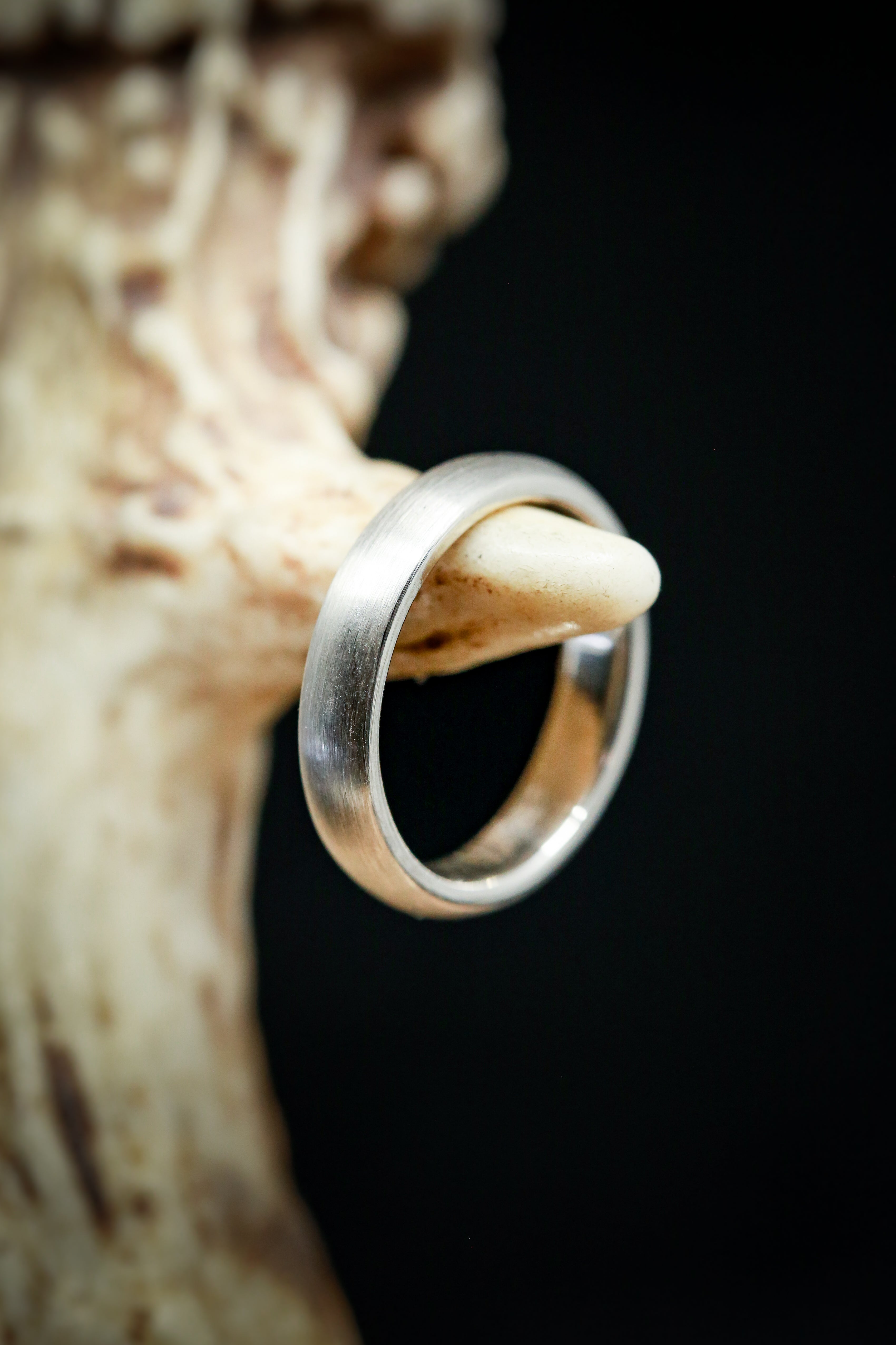 14K GOLD BRUSHED WEDDING BAND-4