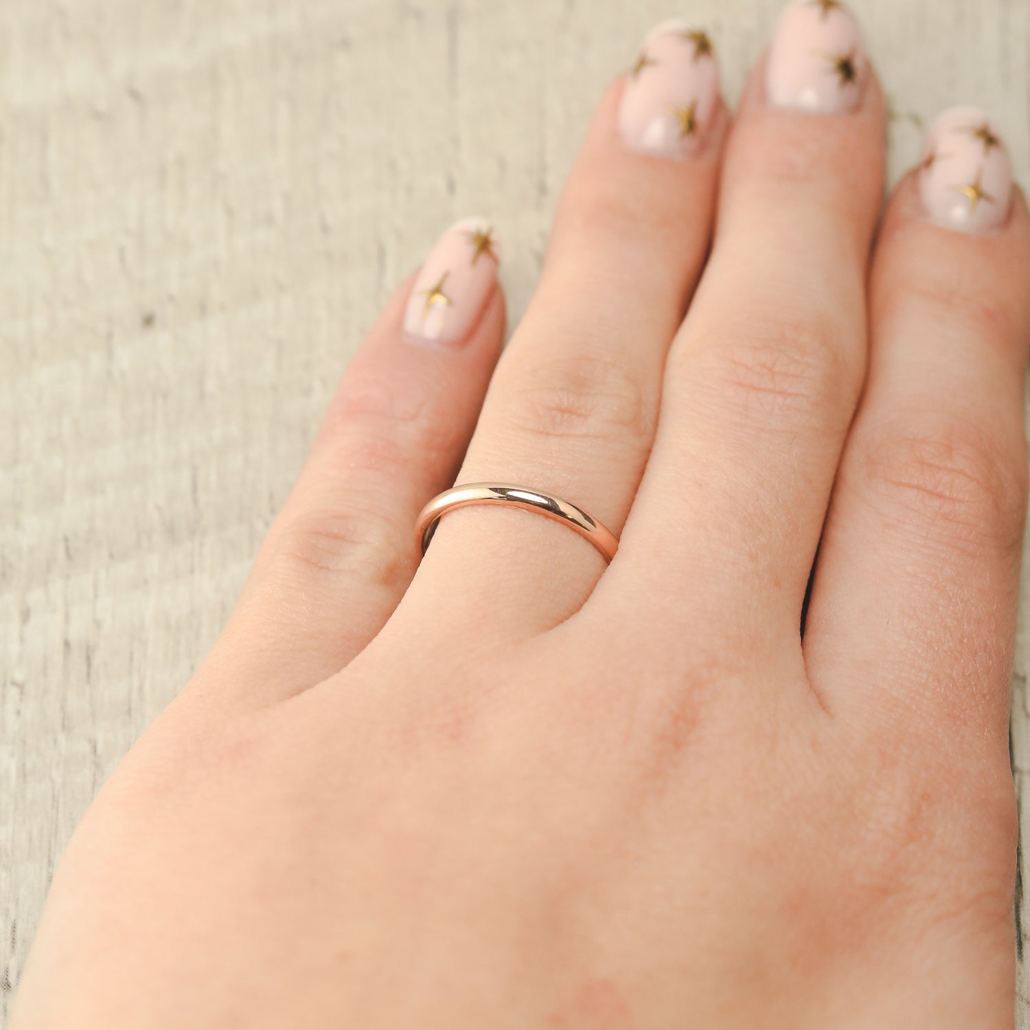 14K GOLD STACKING BAND-17