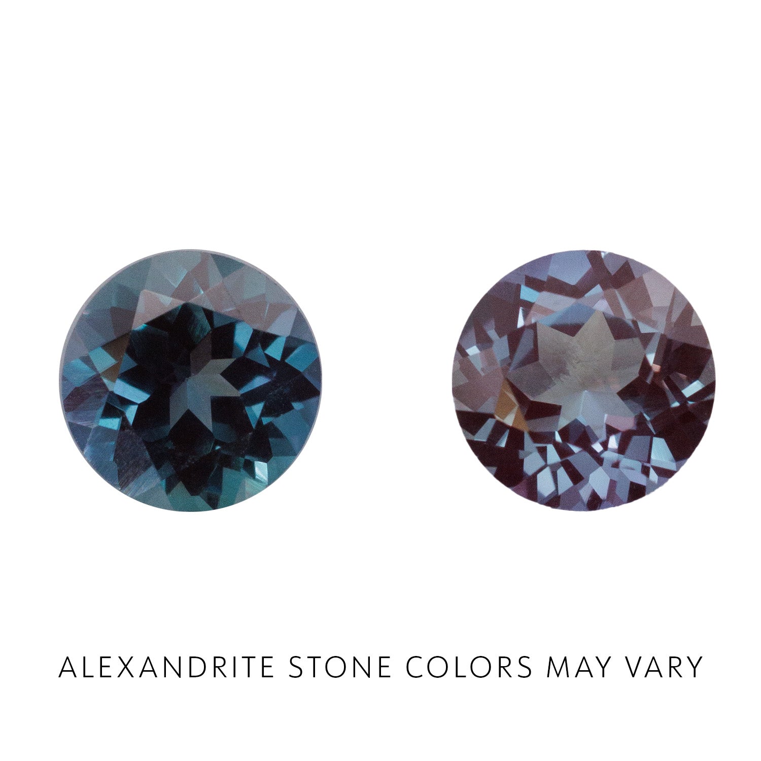 "NEREZZA" - HEXAGON CUT LAB-GROWN ALEXANDRITE ENGAGEMENT RING WITH A BLACK DIAMOND HALO-8