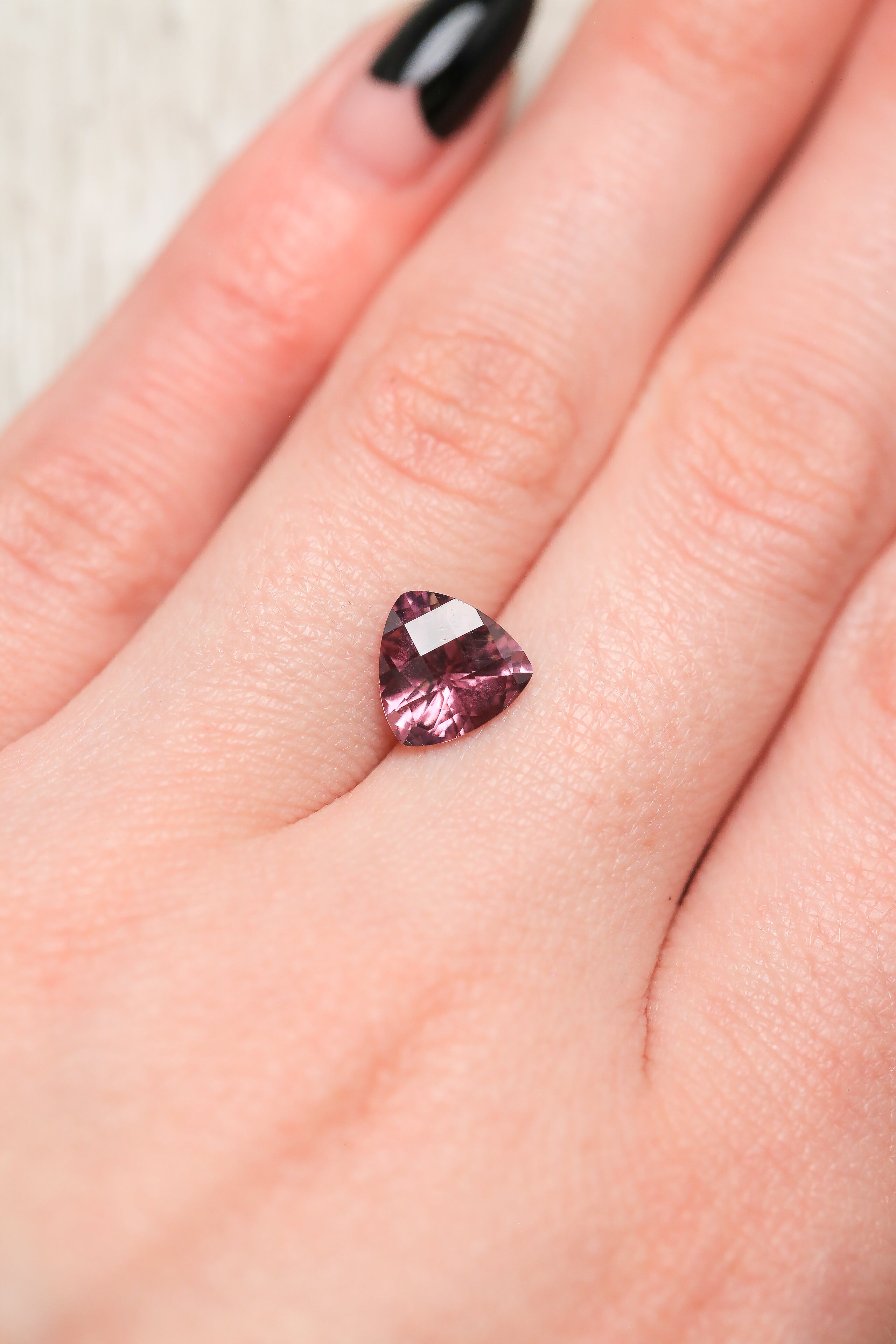 "ALPHA" - CHECKER TRIANGLE CUT COLOR-CHANGING GARNET-7