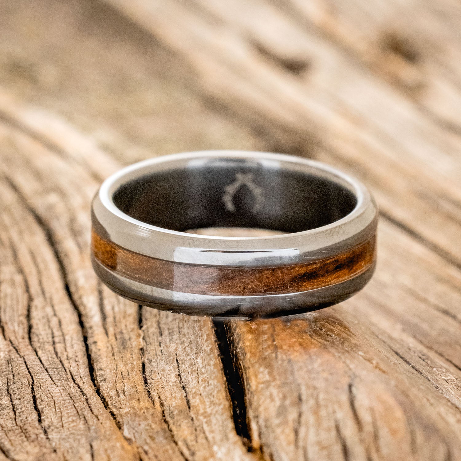 "NIRVANA" - IRONWOOD WEDDING RING-3