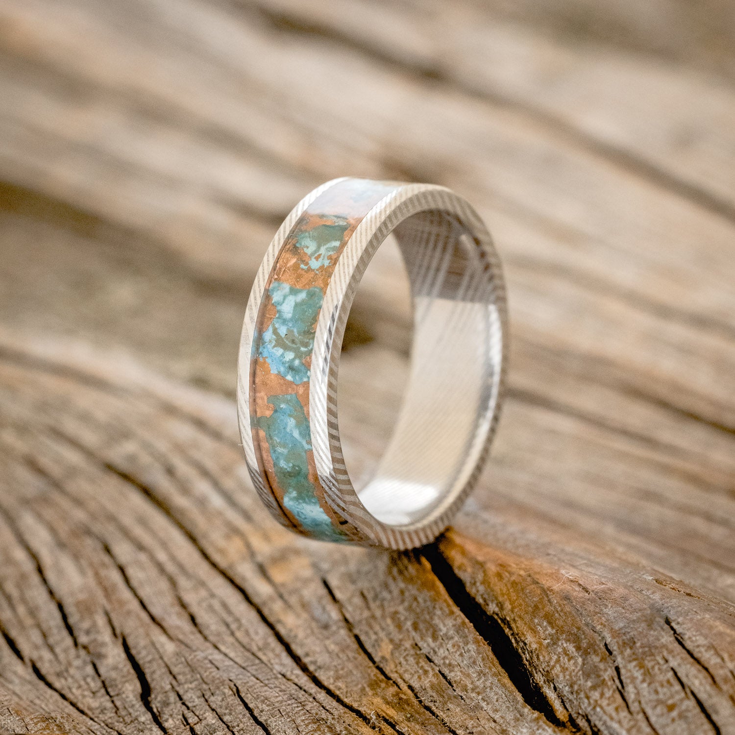"RAINIER" - PATINA COPPER WEDDING BAND - READY TO SHIP-4