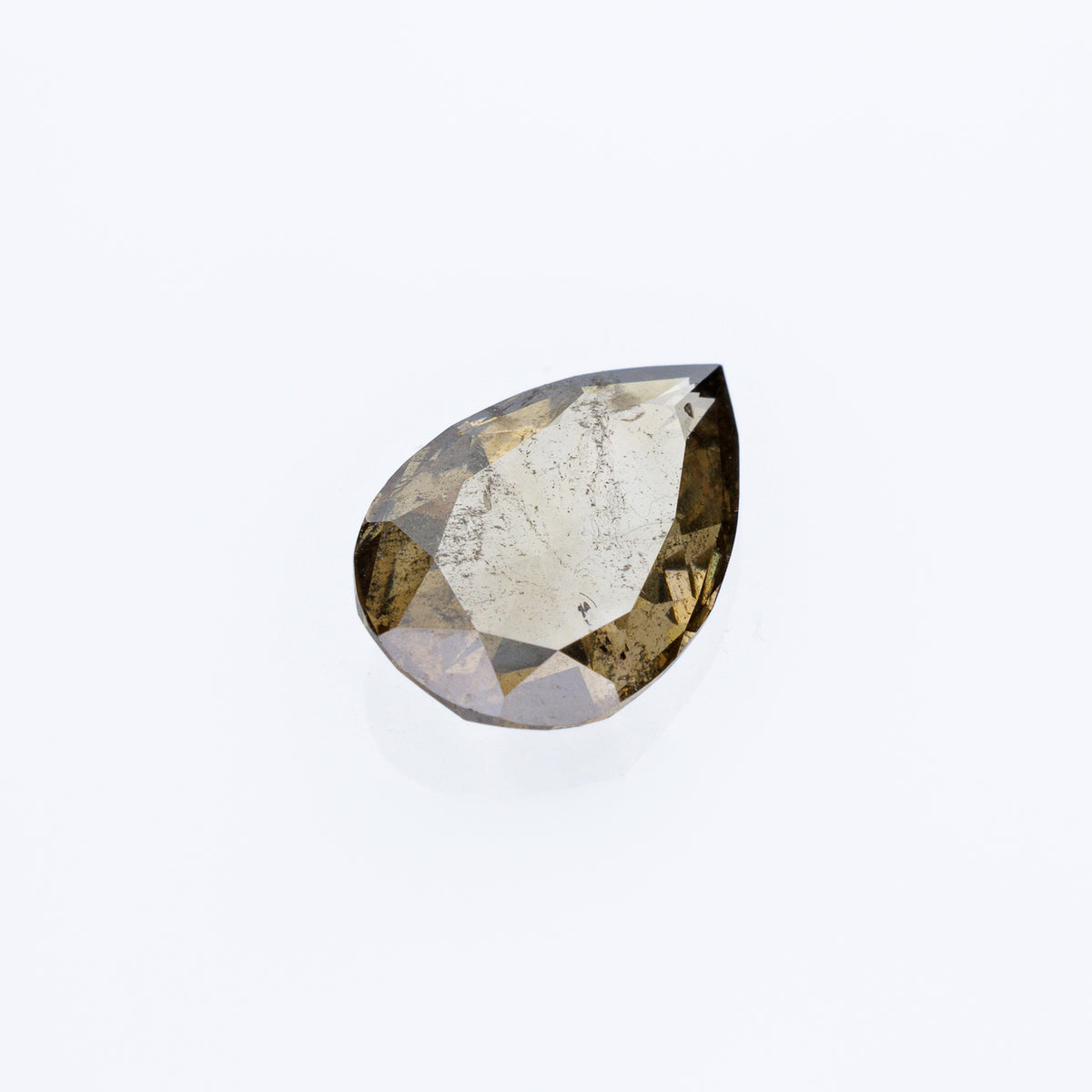 "DE LA MARNE" - PEAR DOUBLE CUT CHAMPAGNE SALT & PEPPER DIAMOND-2