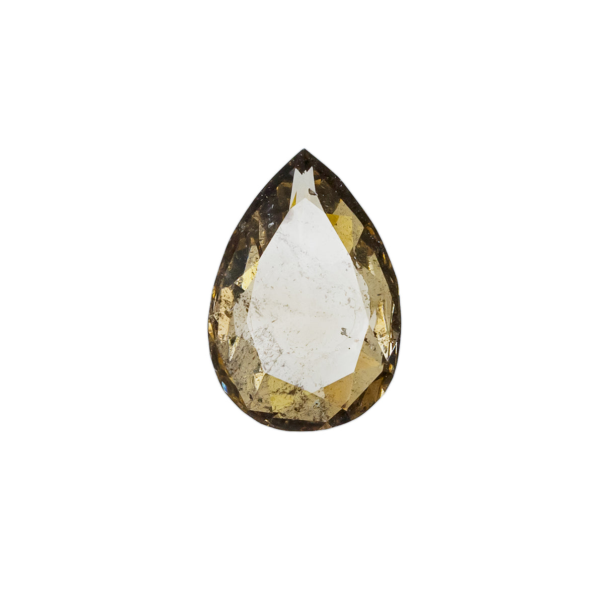 "DE LA MARNE" - PEAR DOUBLE CUT CHAMPAGNE SALT & PEPPER DIAMOND-3