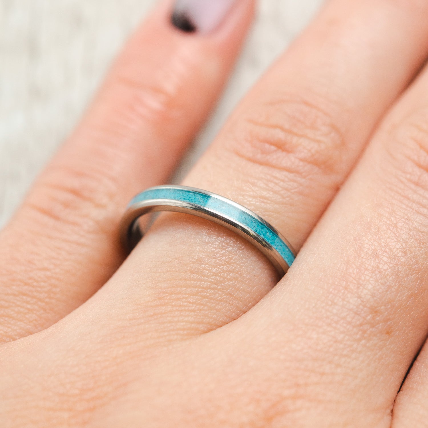 "ETERNA" - TURQUOISE STACKING BAND-27