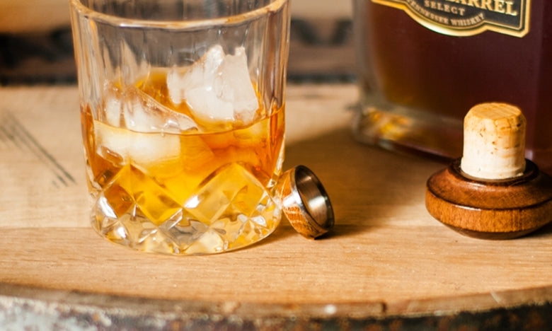 "EZRA" - WHISKEY BARREL OAK WEDDING BAND-28