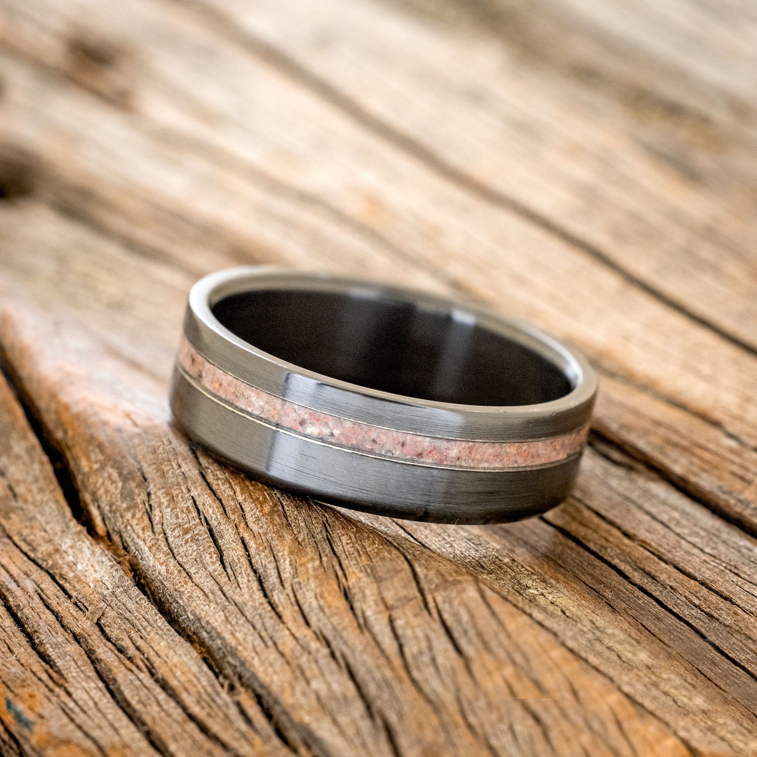 "VERTIGO" - MAGMA OPAL WEDDING RING-2