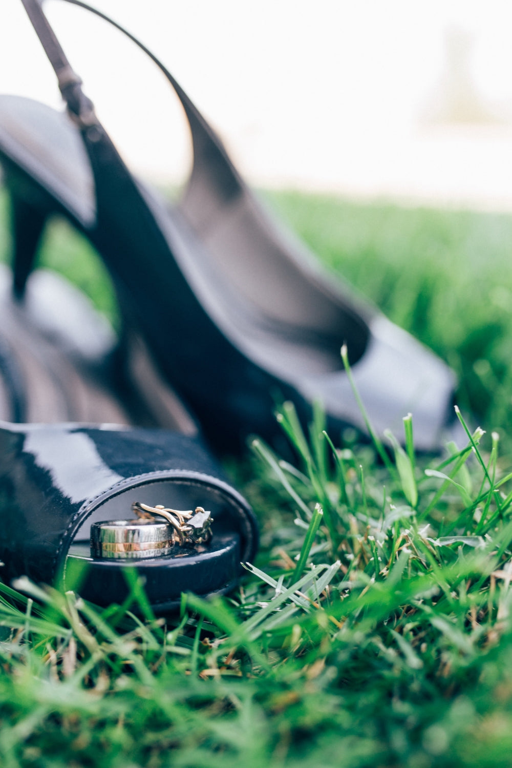 "VERTIGO" - 14K GOLD INLAY WEDDING RING-8