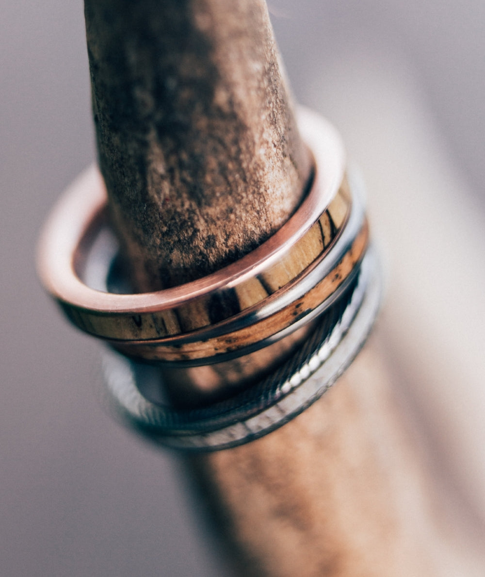 "ETERNA" - SPALTED MAPLE STACKING BAND-13