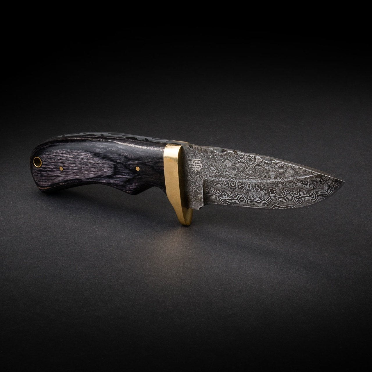 "JIM BAKER" - HANDMADE DAMASCUS STEEL SKINNER KNIFE by Forseti Steel™-7