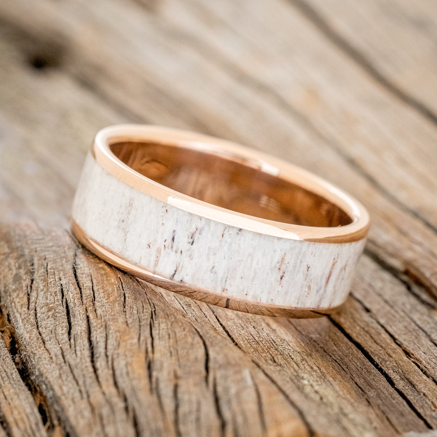"RAINIER" - ANTLER WEDDING BAND-24
