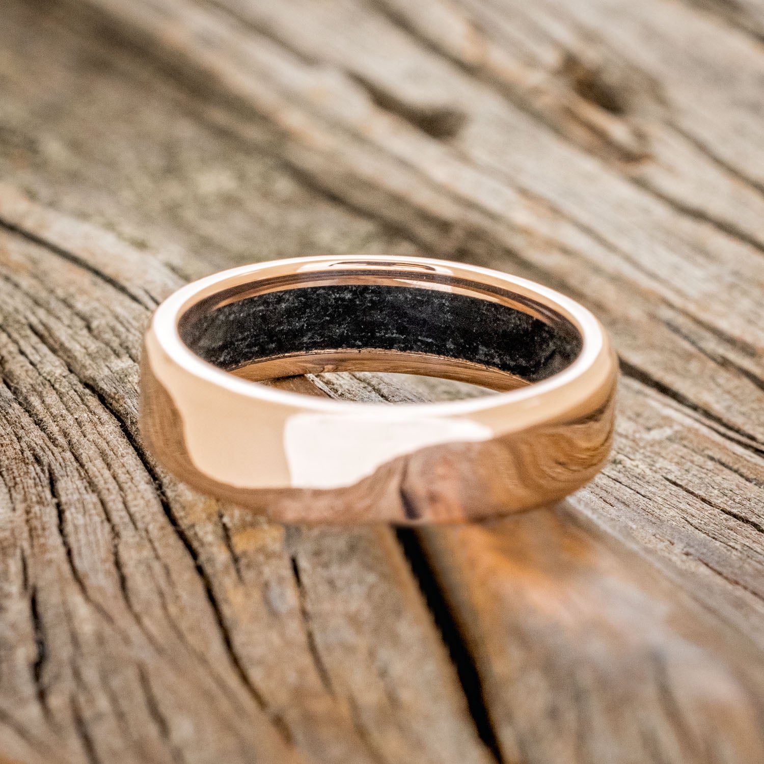 BLACK ONYX LINED WEDDING BAND-8
