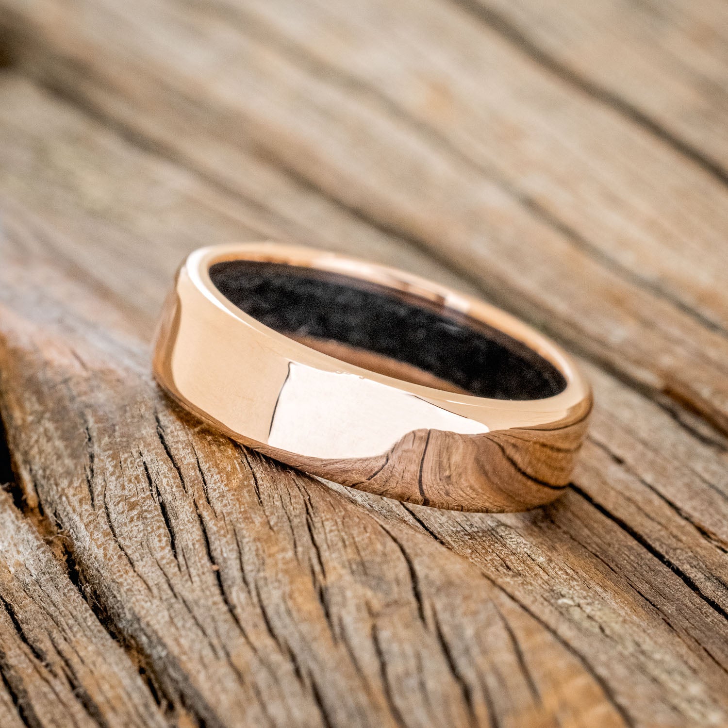 BLACK ONYX LINED WEDDING BAND-10