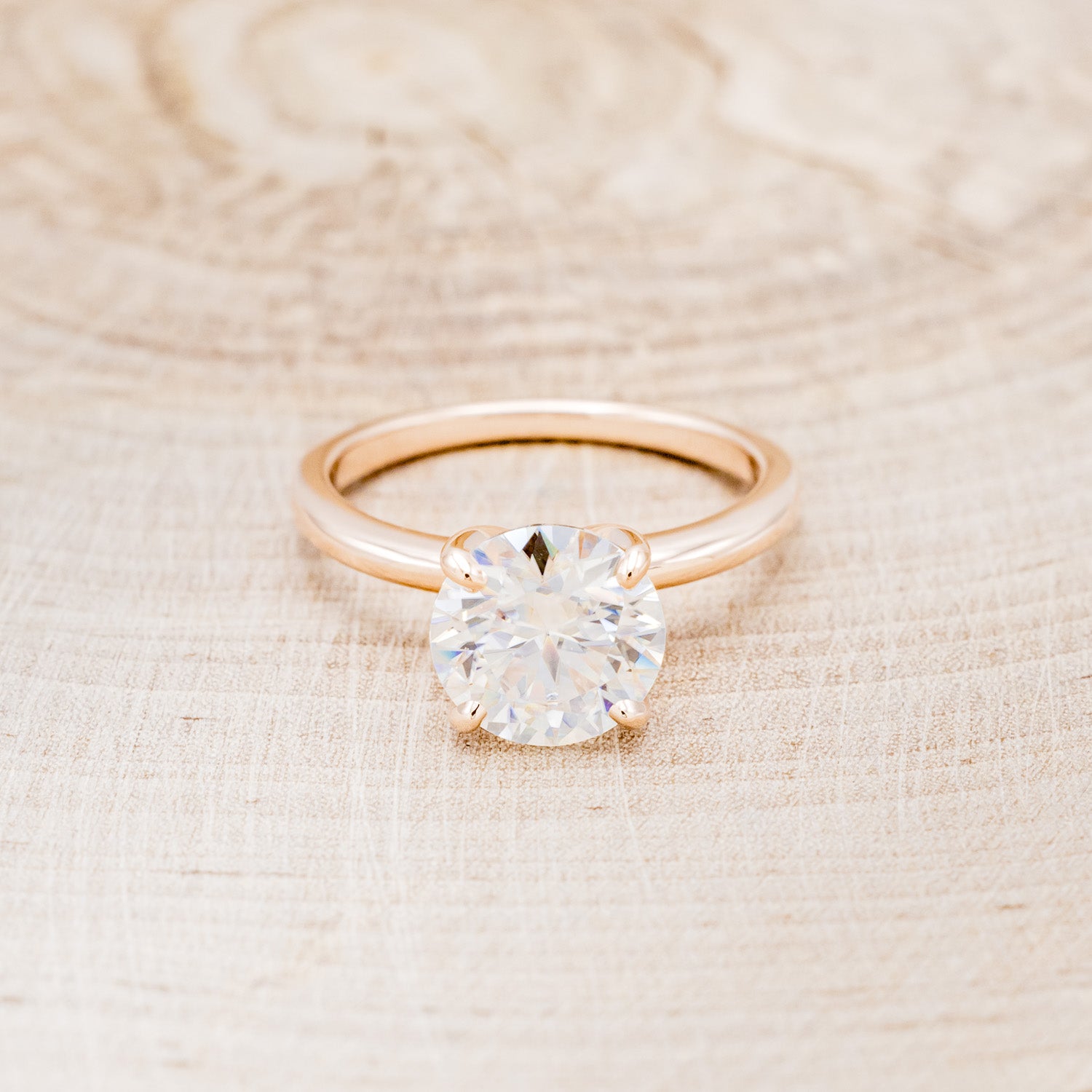 4 PRONG ROUND CUT SOLITAIRE ENGAGEMENT RING - MOUNTING ONLY - SELECT YOUR OWN STONE-4