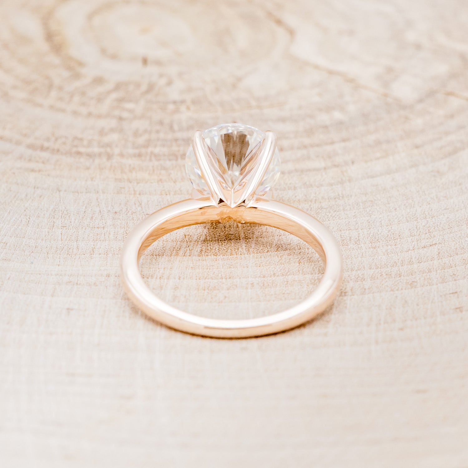 4 PRONG ROUND CUT SOLITAIRE ENGAGEMENT RING - MOUNTING ONLY - SELECT YOUR OWN STONE-5