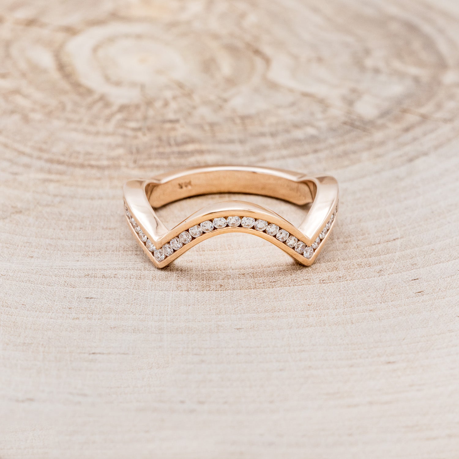 "HELIX" - PRINCESS CUT MOISSANITE ENGAGEMENT RING WITH TURQUOISE INLAYS & DIAMOND TRACER-32