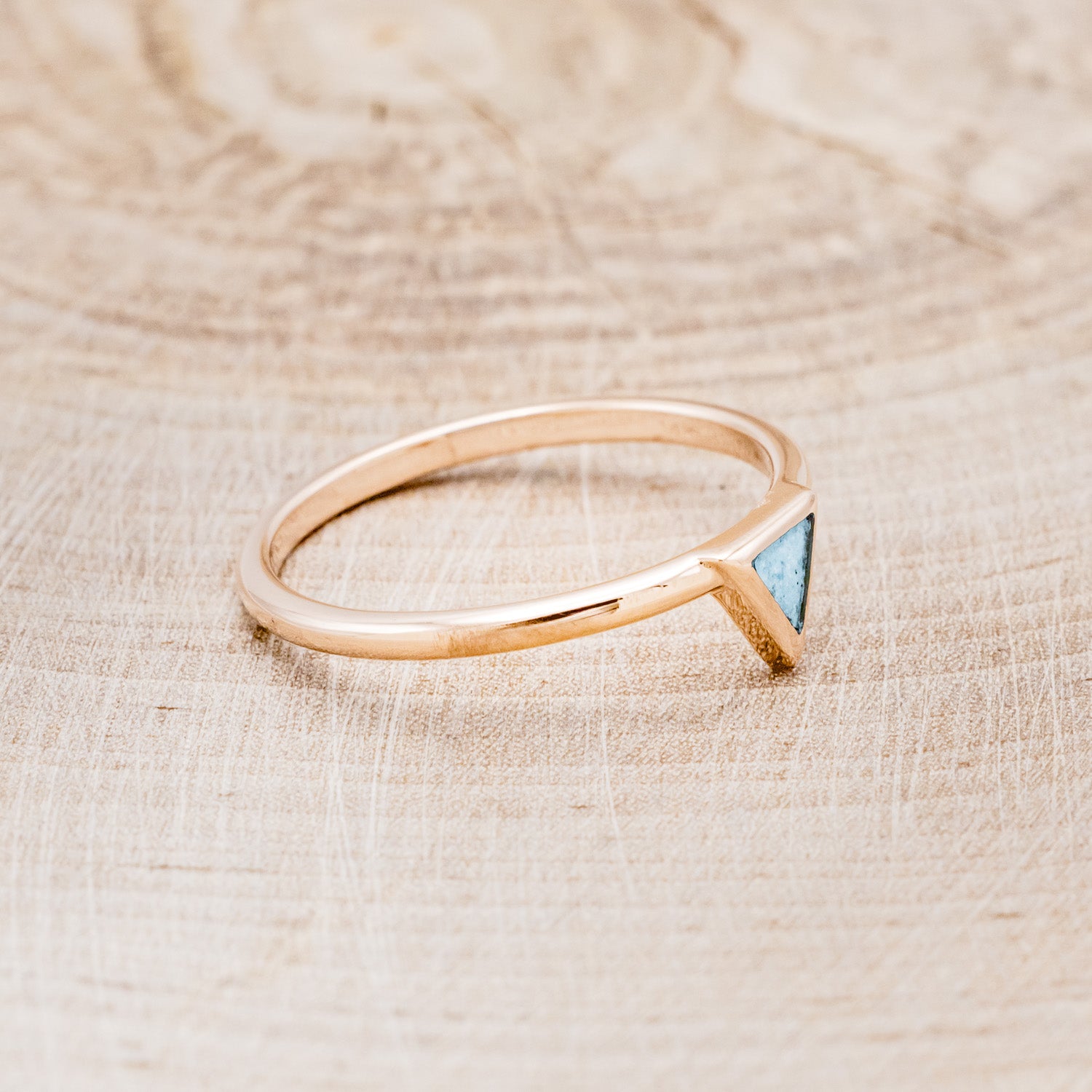 "MERA" - TURQUOISE TRIANGLE STACKING BAND-14