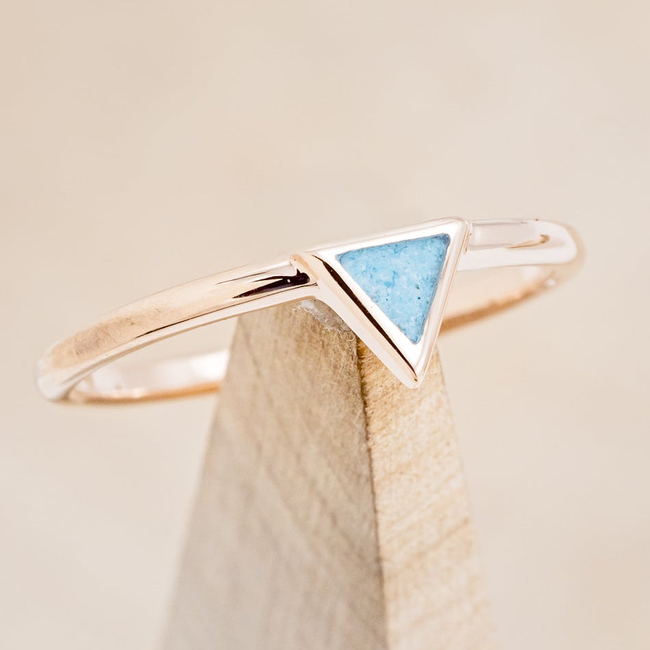 "MERA" - TURQUOISE TRIANGLE STACKING BAND-13