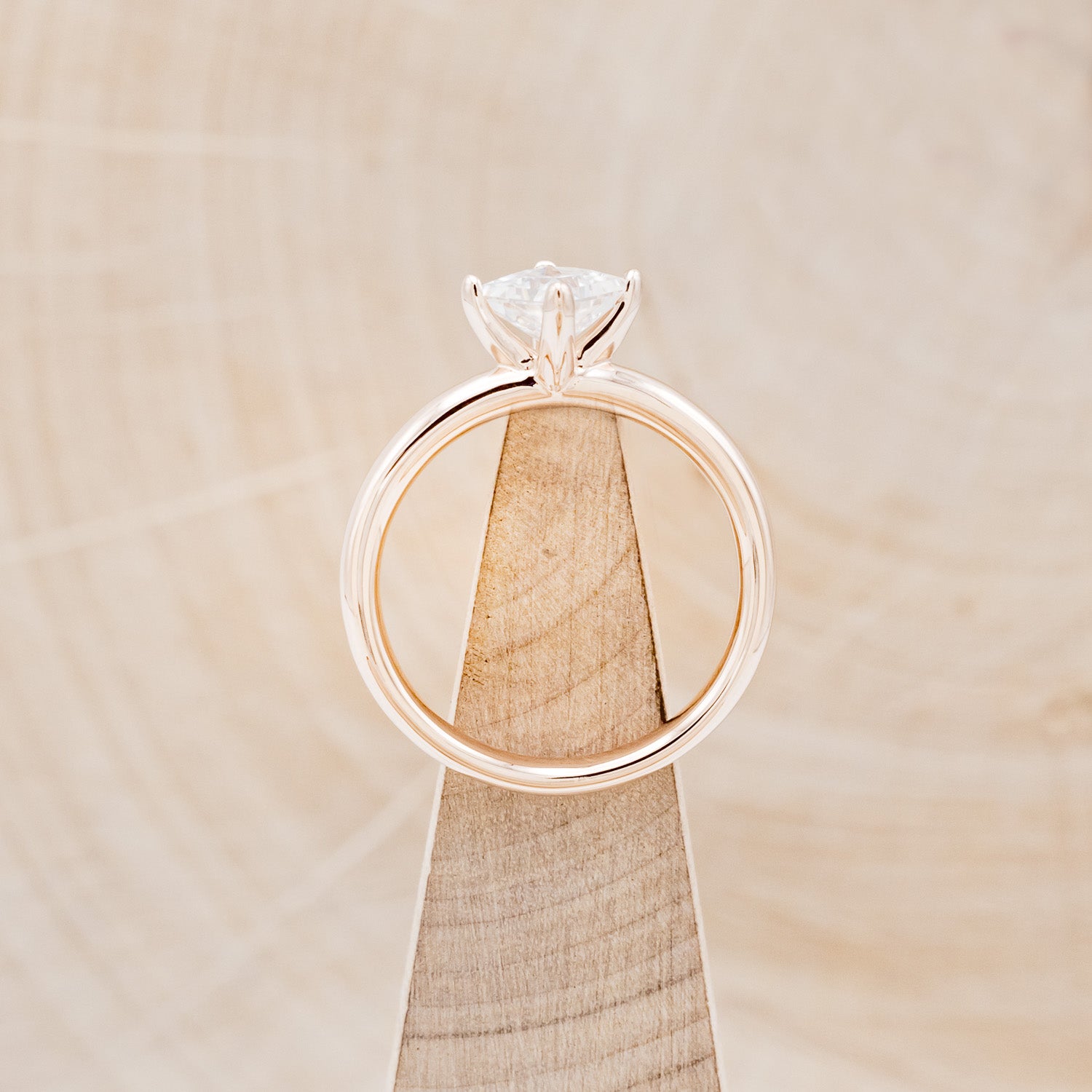 PRINCESS CUT MOISSANITE SOLITAIRE ENGAGEMENT RING-6