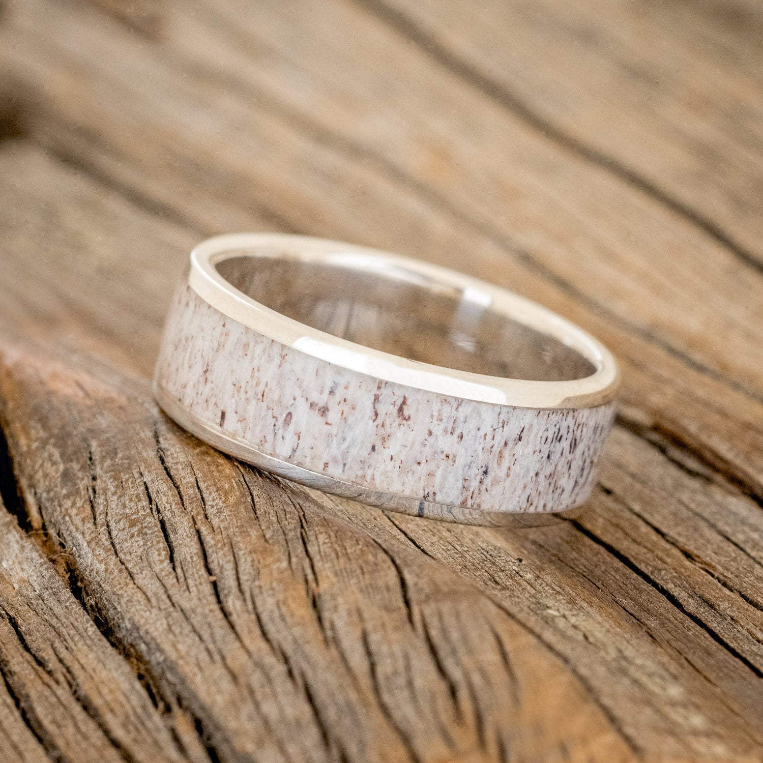 "RAINIER" - ANTLER WEDDING BAND-18