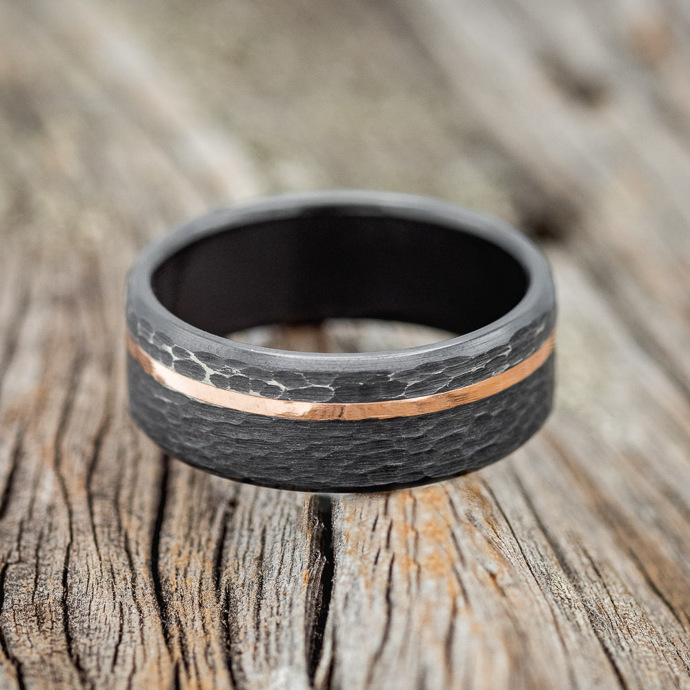 14K GOLD INLAY WEDDING RING-3