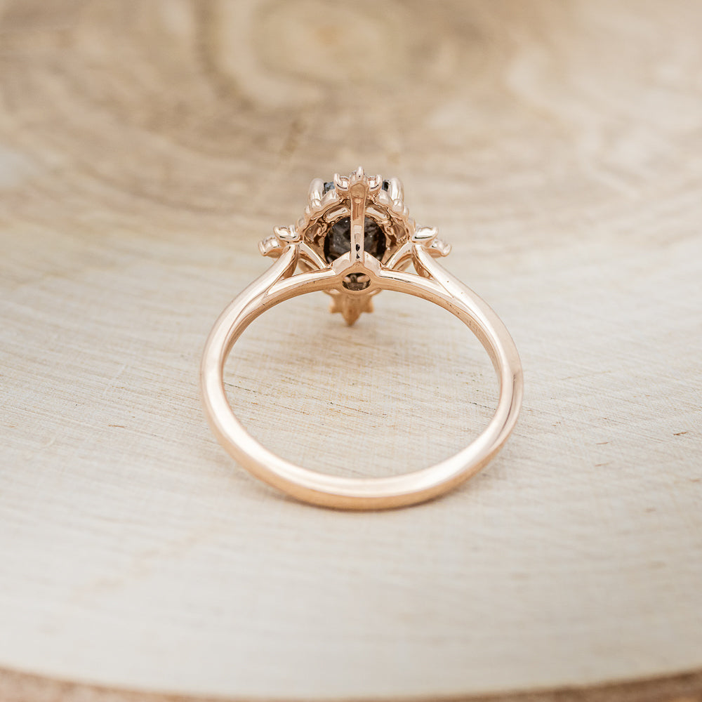 "TREVA" - ENGAGEMENT RING WITH DIAMOND ACCENTS - MOUNTING ONLY - SELECT YOUR OWN STONE-6