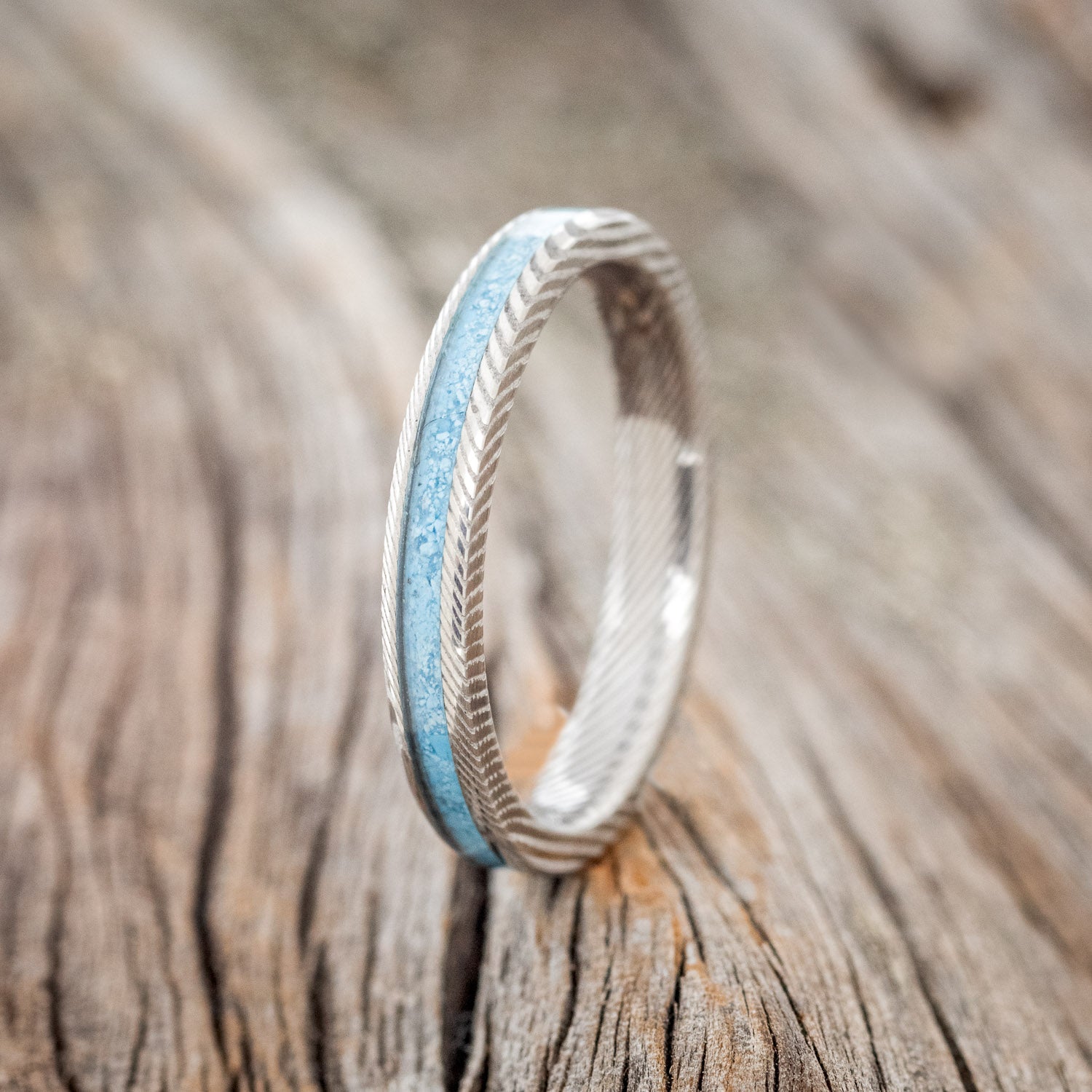 "ETERNA" - TURQUOISE STACKING BAND-5