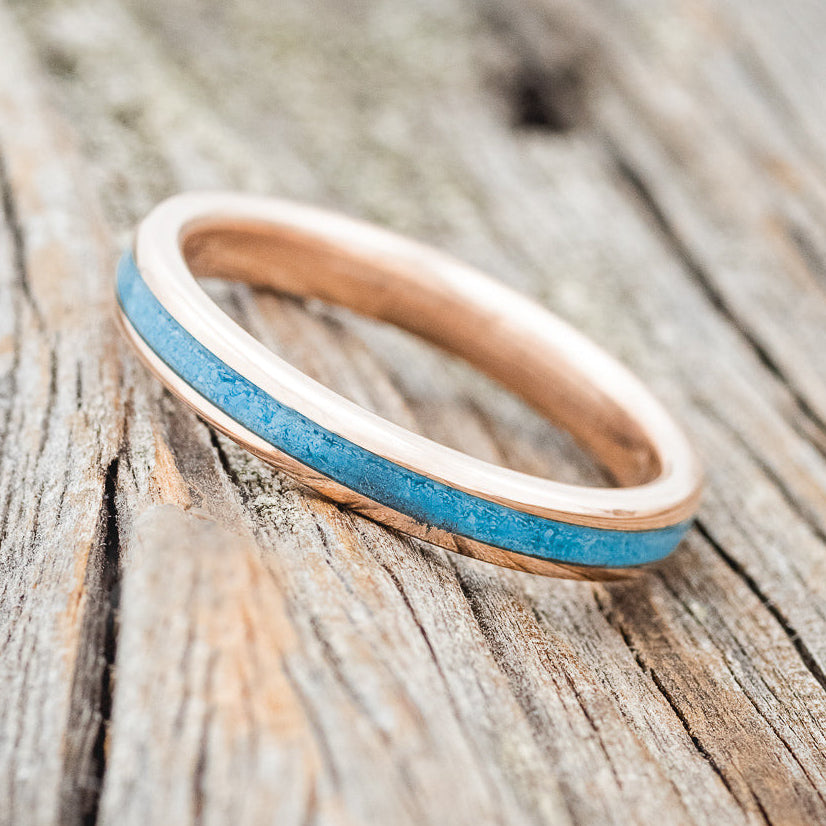 "ETERNA" - TURQUOISE STACKING BAND-15