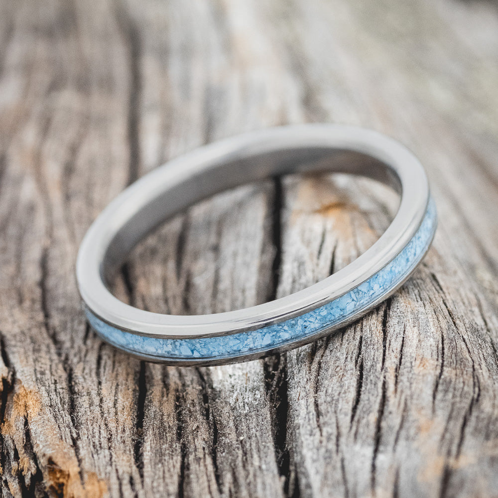 "ETERNA" - TURQUOISE STACKING BAND-3