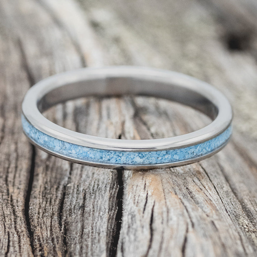 "ETERNA" - TURQUOISE STACKING BAND-4